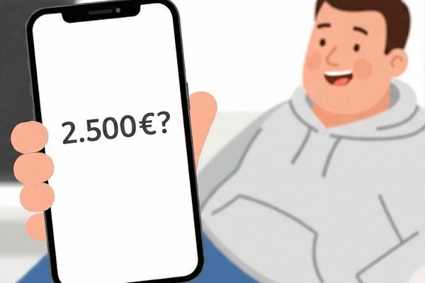 Felgenankauf Schritt 2 - Kunde erhält faires Angebot per Smartphone